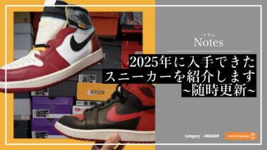 【スニーカー特集】2025年に手に入れたスニーカーまとめ｜写真付きで随時更新中！